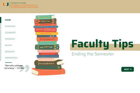 Faculty tips ending the semester